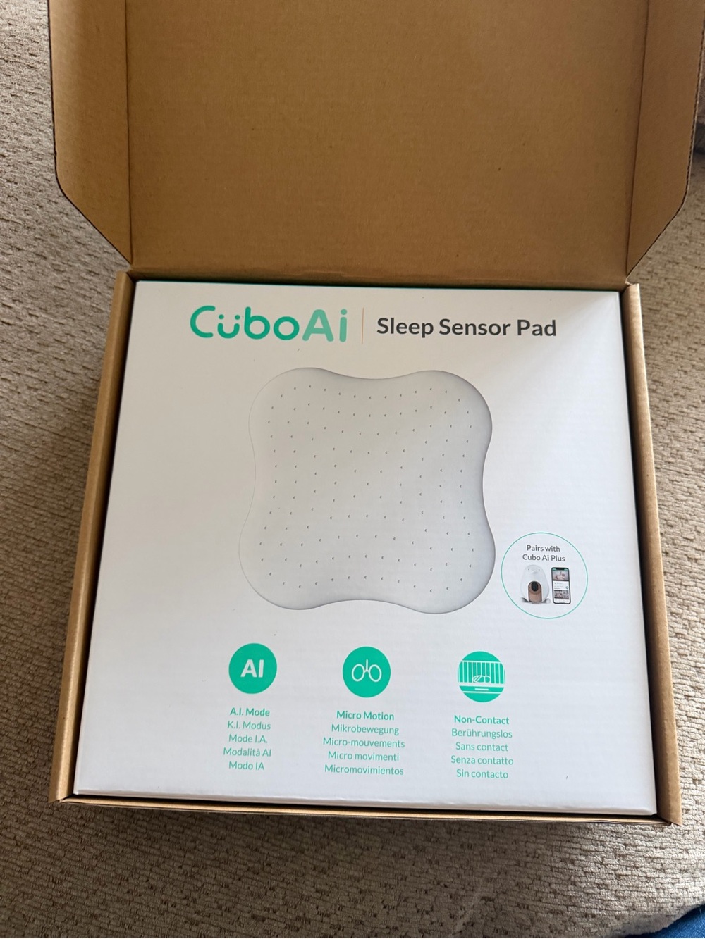 NIB CuboAi Sleep Sensor Pad - White